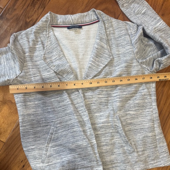 Tommy Hilfiger Heathered Open-Front Jacket - Picture 7 of 7